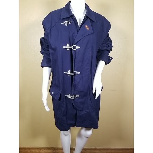 Polo Ralph Lauren Other - Polo Ralph Lauren Men Fireman Coat Jacket Large Navy Lobster Clasp RARE VTG